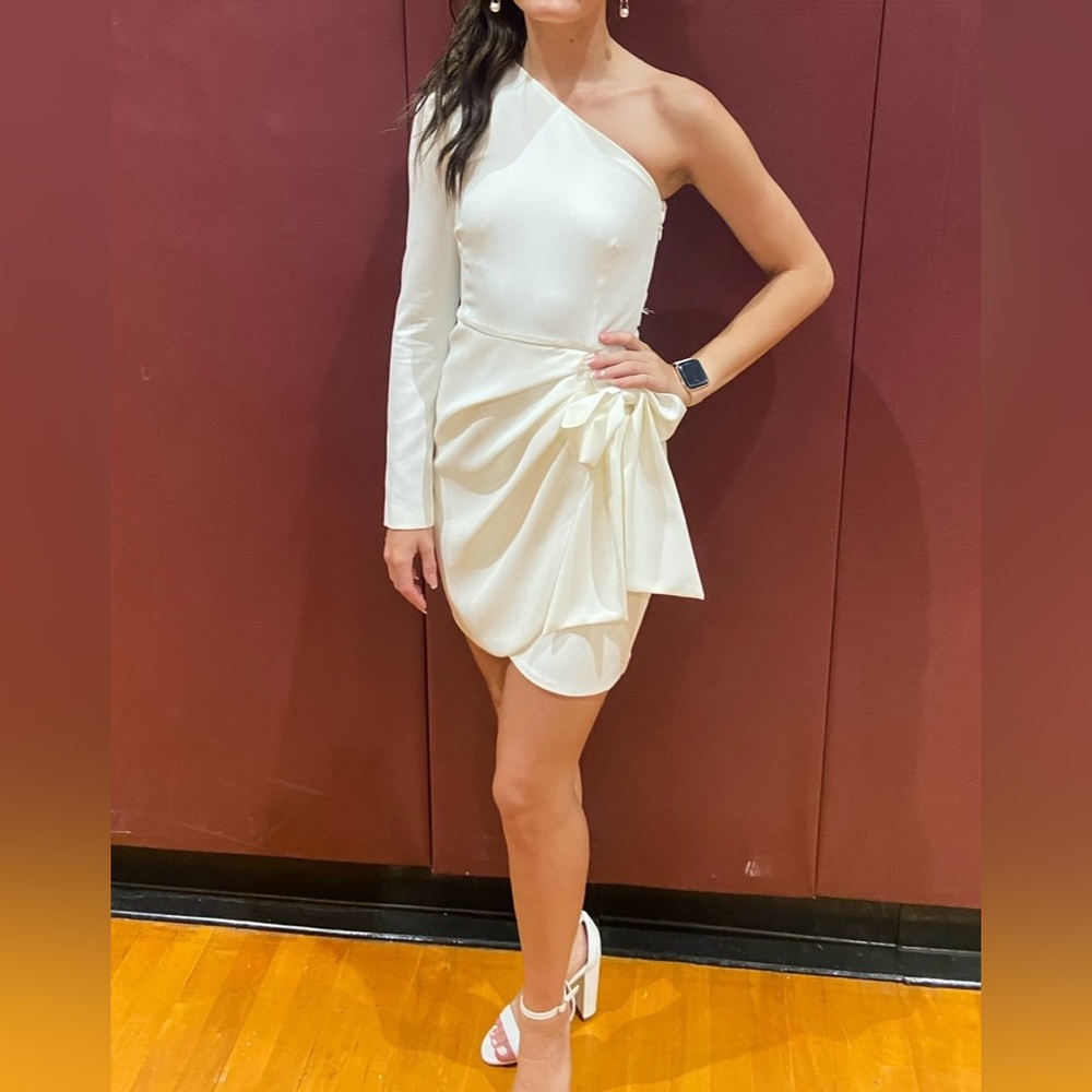 One shoulder cocktail dress